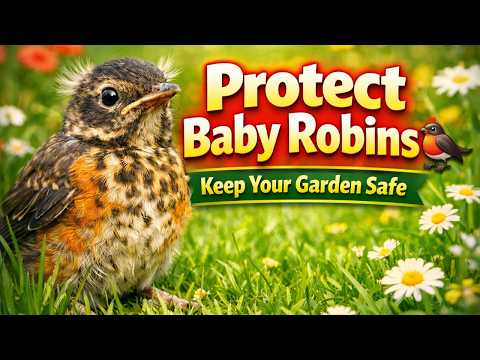 How to Protect Young American Robins in Your Garden