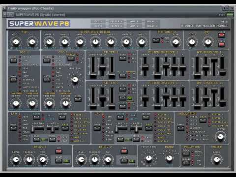 SuperWave P8 VST synthesizer (SuperWave) - Preview of 64 sound patches