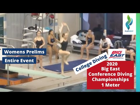 2020 Big East Championships - Womens 1 Meter Springboard Diving Prelims