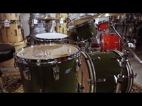 Ludwig Classic Maple 3pc Downbeat Drum Set Heritage Green