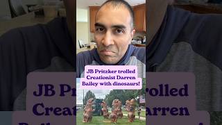 JB Pritzker trolled Creationist Darren Bailey with dinosaurs!