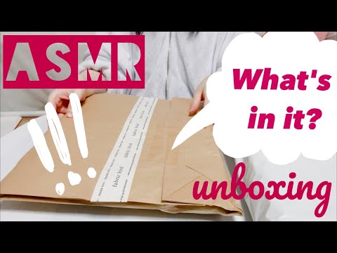 【ASMR】届いた荷物の開封音 無言/Kraft paper package unboxing No talking