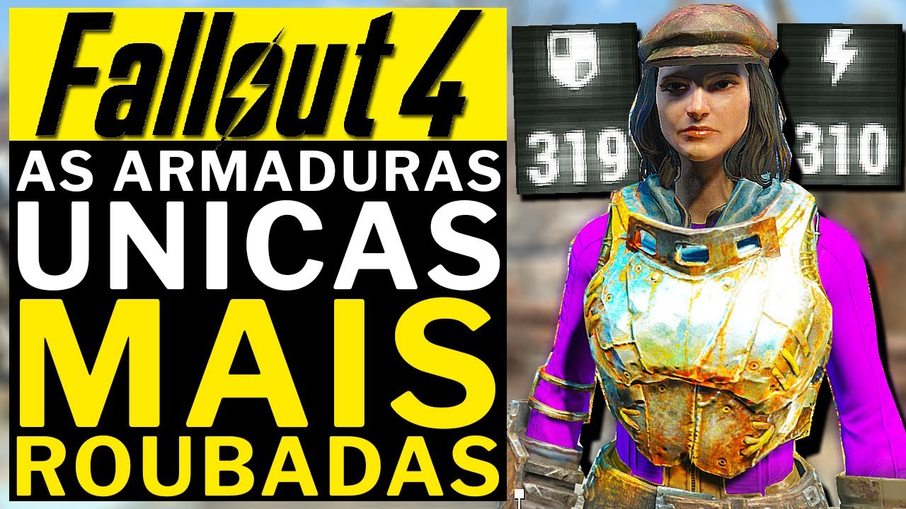 FALLOUT 4 - AS ARMADURAS UNICAS MAIS ROUBADAS DO JOGO!!!
