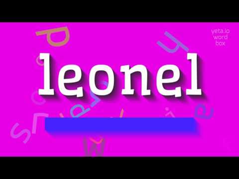 LEONEL - HOW TO SAY LEONEL?