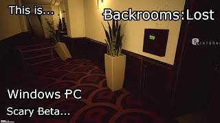 This is Backrooms:Lost for Windows PC