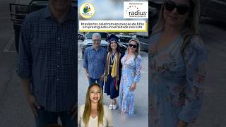 Brasileiros celebram aprovação da filha em prestigiada universidade nos EUA