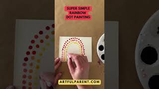 Super Simple Rainbow Dot Painting #artforkids