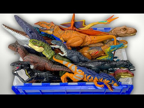 50+ Gallon Box of Dino Predator Figures | T-Rex, Dryptosaurus, Pteranodon, & More!