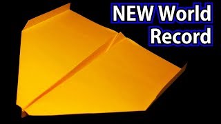 How To Make The NEW WORLD RECORD Paper Airplane -2019- BEST paper plane / Sky King