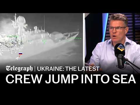 Russians flee sinking warship after Ukrainian attack | Russia-Ukraine latest war news
