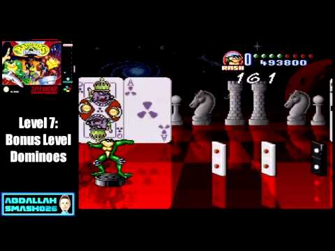 Let's Play Battletoads in Battlemaniacs:  Level 7 - "Dominoes Bonus Stage" Walkthrough with Abdallah