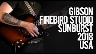 Video thumbnail for Gibson Firebird Studio Vintage Sunburst 2018 USA by Loud Lemon Demo
