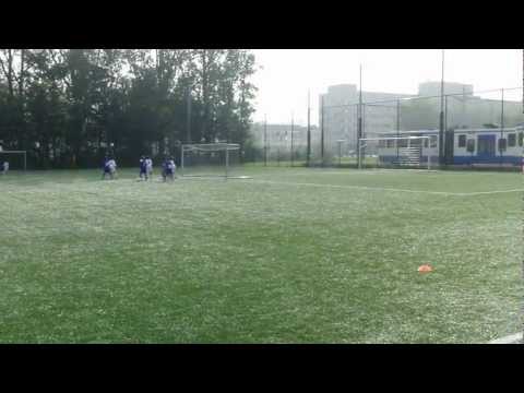 Buitenveldert E1 - Zeeburgia E1 prachtgoal in de kruising!