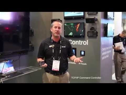 AMX SVSI Networked AV N-Touch Wall Controllers featuring TCPIP Control