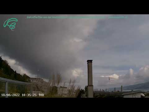 Zeitrafferaufnahme vom 18. August 2022 der Magiclift-Wetter-Webcam