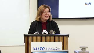 Checota MATC Scholarship News Conference with Milwaukee Mayor Cavalier Johnson