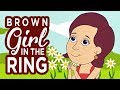 English Nursery Rhymes | Brown Girl In The Ring | Songs For Kids | Animated Rhymes | Amulya Kids