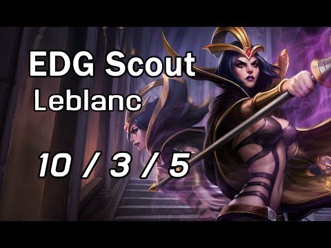 EDG Scout LeBlanc 10/3/5 VS  Syndra