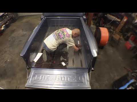 Installing bed wood on 56 Chevy truck