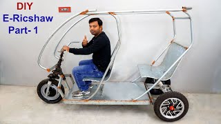 How to Make Mini Solar  E Rickshaw / Homemade Personal Tuk-Tuk (Part-1)