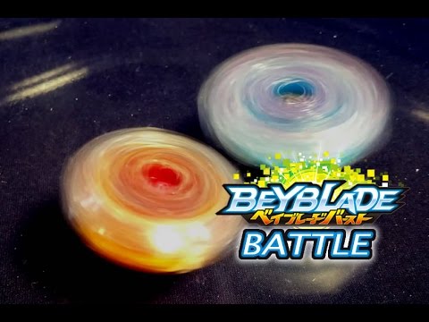 Beyblade Burst ベイブレードバースト B-21 vs B-22 Deathscyther Wing Fusion Vs Ragnaruk Central Massive