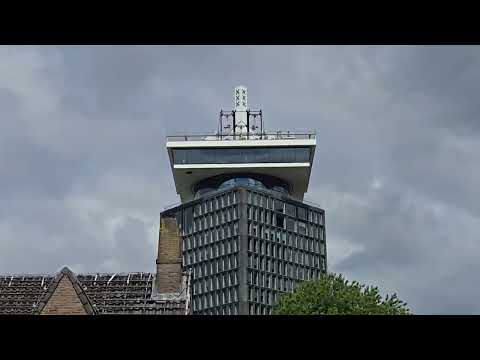 Scary swing on the roof  of A'Dam building