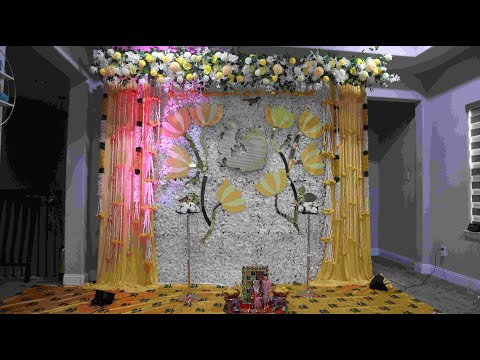 Baby shower Decor | lotus Theme | Yellow decor | Indian Decor | Customized | Sowji's Kitchen