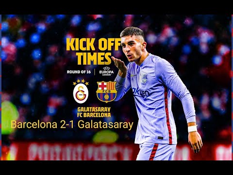 Highlights and goals: Barcelona vs galatasaray 2-1| Uefa Europa League | leg 2