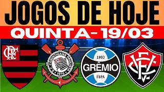 ⚽NÃO PERCA HOJE TEM BRASILEIRÃO!!! VEJA AGORA TODOS OS JOGOS DESTA QUINTA-FEIRA DIA 19/03/2026