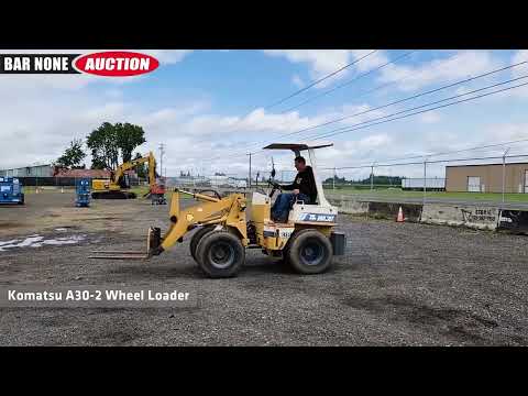 1990 Komatsu Wa30 2 Wheel Loader Bar None Auction 1990 Komatsu Wa30 2 Wheel Loader Bar None Auction