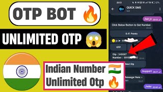 🔥Unlimited Indian Number OTP Bypass | Indian Numbers | How to Use indian Number OTP Bot ||
