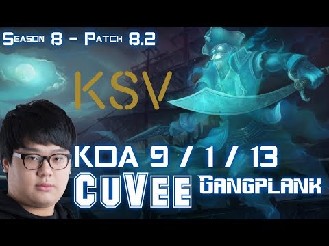 KSV CuVee GANGPLANK vs VLADIMIR Top - Patch 8.2 KR Ranked
