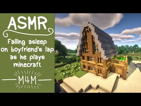 M4M ASMR | Falling asleep on boyfriend's lap as he plays minecraft