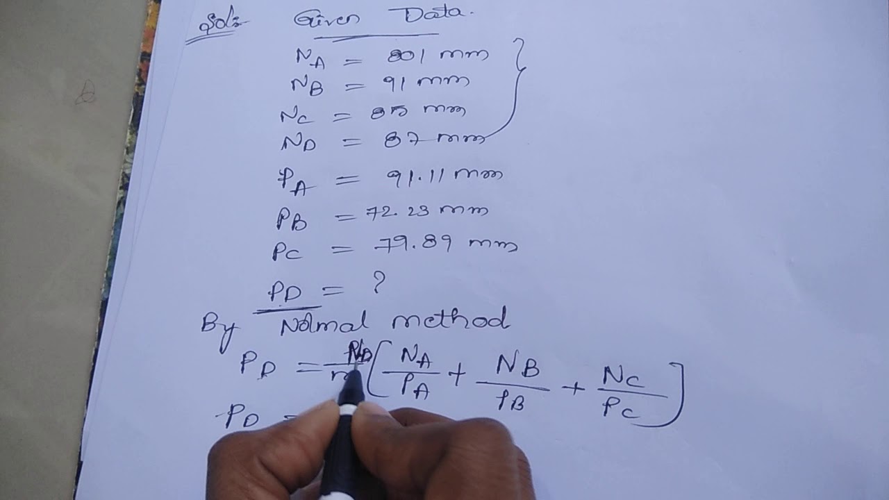 Water resource engg-1: Estimation of missing precipitation records