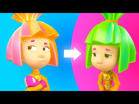 Die Mädchen tauschen die Plätze: Simkas NEUER Look! | Die Fixies | 4 Stunden Bildung für Kinder