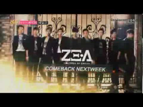 130803 ZE:A - Comeback Next Week @ Music Core