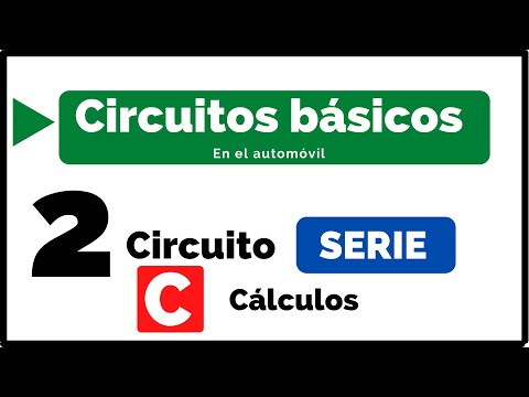 Cálculo de magnitudes eléctricas en un circuito serie del automóvil