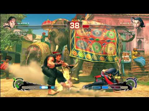 asyura333 (RY) vs river wong (RO) SSF4 Ranked Match (1080i)
