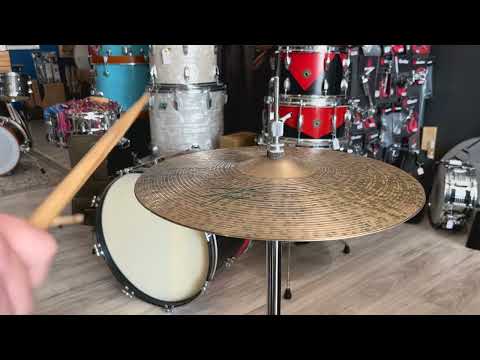 Istanbul Agop 15" Signature Hi Hat Cymbals Green Label Hats Dark (Pair - 978g / 1126g) VIDEO Demo image 6