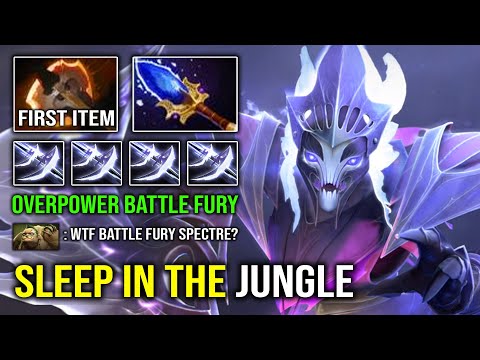 WTF Battle Fury Spectre is Overpower | 100% Physical DPS Super Cleave Insane Jungler Dota 2