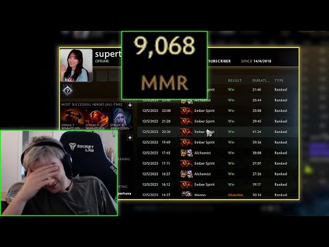 "NO WAY I DESERVE this MMR" -Arteezy calibrates from 10.7K to 9,068 MMR on his smurf account