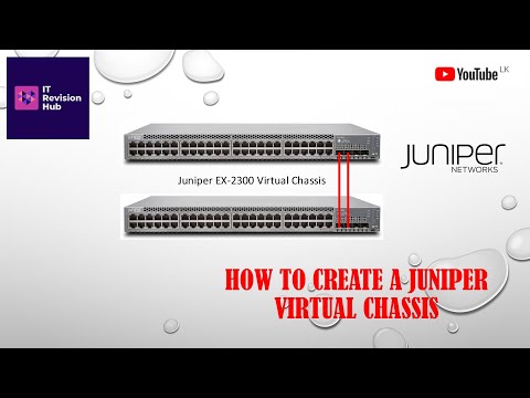 How configure a Juniper EX Series Virtual Chassis cluster