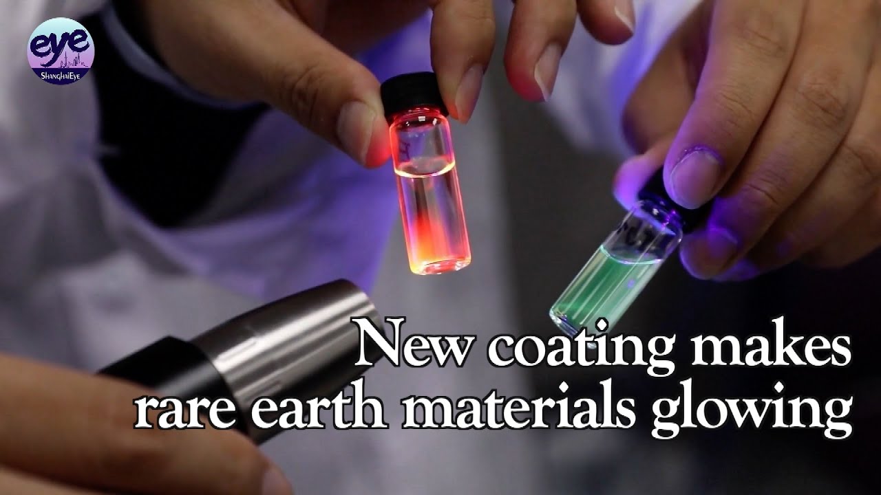 Scientists design new coating for rare earth materials to glow when powered by electricity