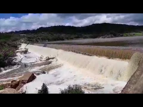 Rio Jaguaribe Barragem de Caldeirões em Saboeiro hoje 22/04/2024 Ceará