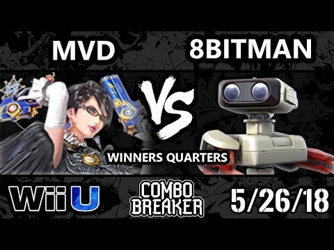 Combo Breaker 2018 Smash 4 - PG | MVD (Bayo, Diddy) Vs. AMG | 8BitMan (ROB, Diddy) - Wii U WQ