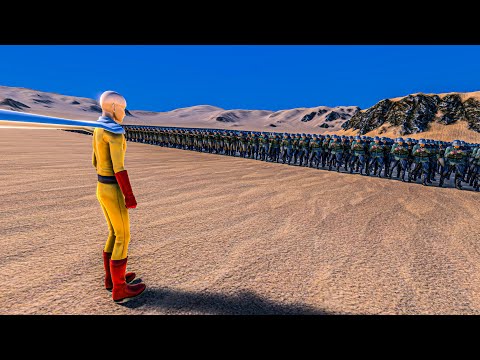 50 SAITAMA vs 25000 GERMAN SOLDIERS - Ultimate Epic Battle Simulator UEBS