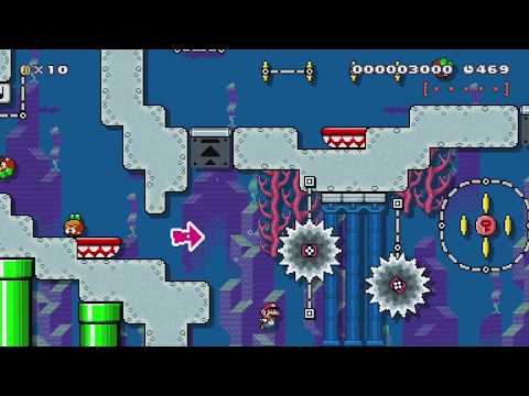 5-1 Sunken Galoombas. by [CH]☆Eπzσ. - Super Mario Maker - No Commentary 1bm