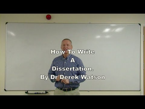 How To Write A Dissertation at Undergraduate or Master's Level
