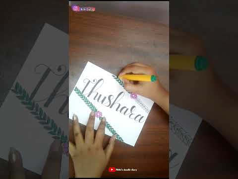 "Thushara"calligraphy ungalukum Endha madhiri venumna comment panunga #status #trending #whatsapp