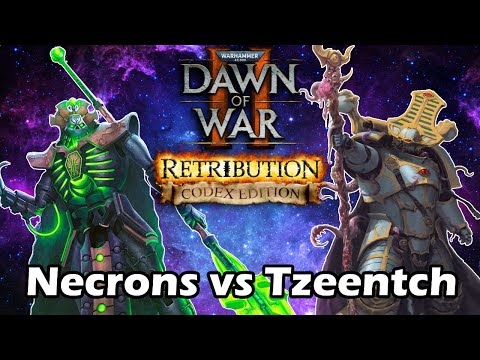 Dawn of War 2 Codex Mod: 1 vs 1 Necrons (Sluggy) vs Chaos Space Marines (Custodes)